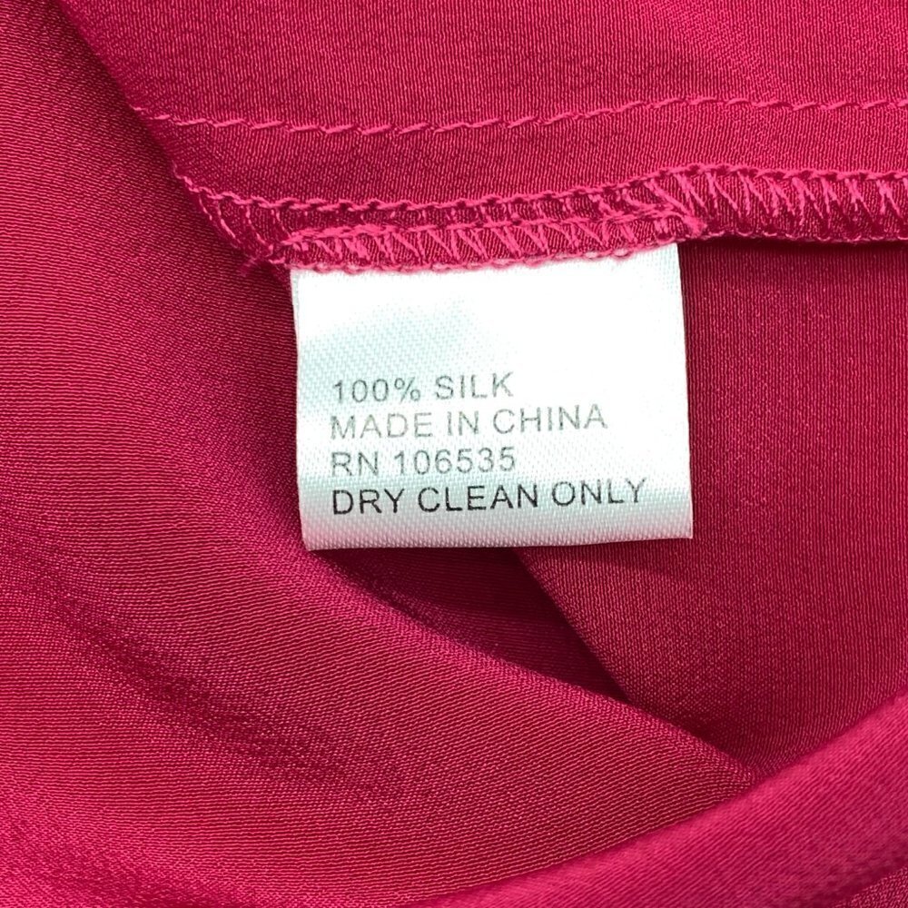 Madison Marcus Silk Fuchsia Sleeveless Top - Picture 6 of 6